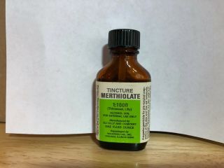 Vintage Tincture Merthiolate 1:1000 Eli Lilly And Company Medicine