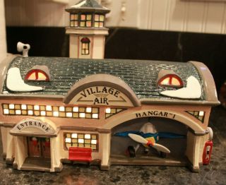 Dept 56 Snow Village Airport Lights Up Detailed & Cute Collectors?