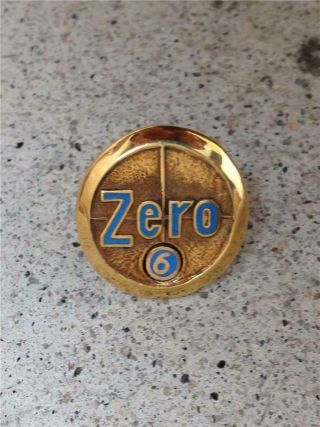Vintage Zero Corp.  10k Yellow Gold 6 - Year Employee Service Clutch Back Lapel Pin