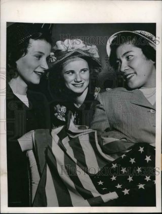 1948 Press Photo War Brides And Ruth Kobayash From Japan Learning American Way