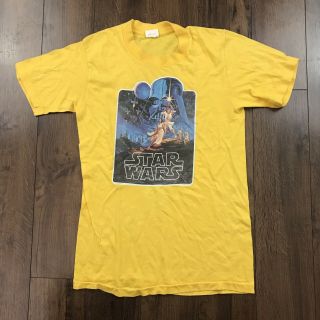 Vintage Star Wars Movie Promo T Shirt Youth Xl 1977 70’s Sci Fi Vader