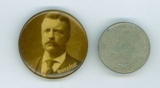 Vintage 1904 President Theodore Roosevelt Campaign Pinback Button Teddy