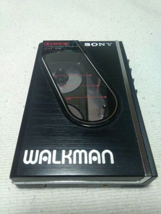 Vintage Sony Wm 10 Ii Stereo Walkman Cassette Player - Black - Forparts