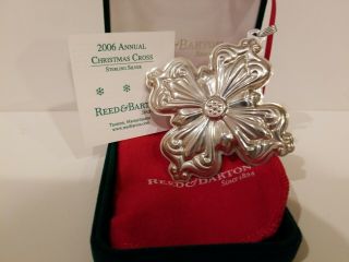 Reed & Barton 2006 Sterling Silver Christmas Cross Ornament