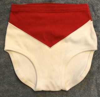 Vintage Ring Worn Pro Wrestling Trunks,  With Under Trunks By K&h Wwf,  Nwa,  Wcw
