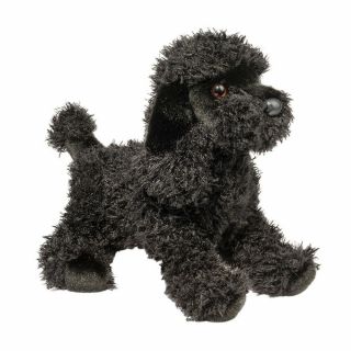 Douglas Cuddle Toy Stuffed Soft Plush Animal Black Poodle Puppy Dog 16 "