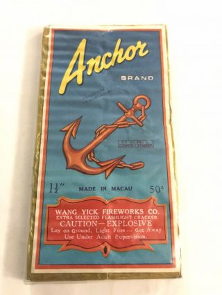 Anchor Brand Firecrackers 50 Pack Icc Class Firecracker Label