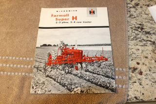 1950s Ih Mccormick Farmall H Tractor 24 - Page Sales Brochure