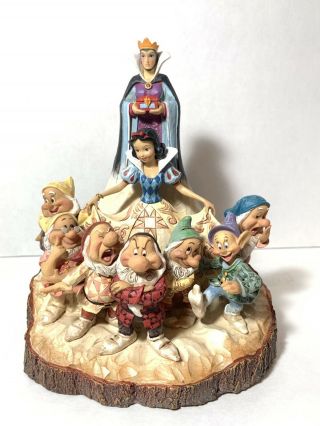 Enesco Disney Traditions By Jim Shore Wood Carved Snow White Figurine