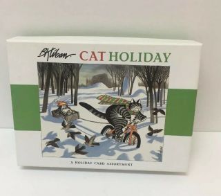B Kliban Cat Cards Christmas Holiday Cards & Envelopes Box Set Of 20