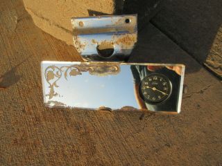 1927 1928 1929 1930 1931 1932 1933 1934 1935 Ford Script Rear View Mirror Clock
