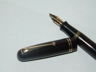 VINTAGE SWAN 3250 SELF FILLER FOUNTAIN INK PEN with 14ct GOLD NIB 2