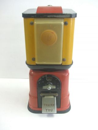 Vintage Victor Jumbo Universal 1 Cent Gum Ball Vending Machine -