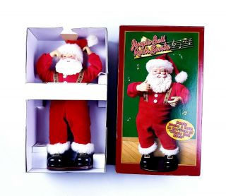 1998 Jingle Bell Rock Santa 1957 Renewed Animated Dancing Musical 15 " Christmas