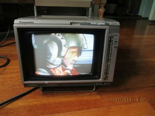 Vintage Panasonic 7 " Portable Color Crt Television Model Ctg - 713 Serial Ka542