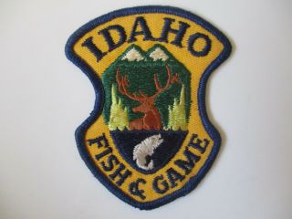 Vintage Idaho Game & Fish Brown Elk Police Patch