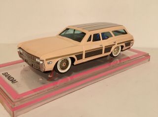 Bandai 1968 Impala Chevrolet Station Wagon Japan Tin Friction Hard To Find