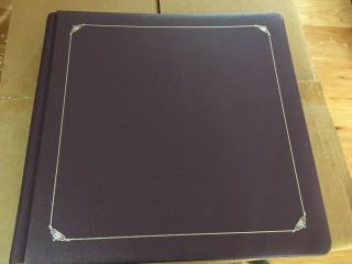 Creative Memories 12 X 12 Flex Hinge Purple Scrapbook Album With 15/30 Pages