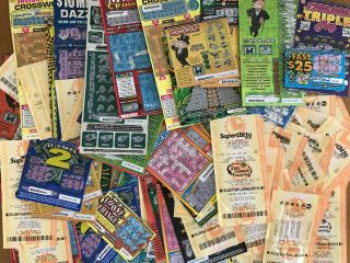 $1000 Face Value California Lottery Tickets Scratchers Mega Millions Powerball