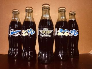 1997 Air Show Ft Smith Arkansas Blue Angels 8oz Glass Coca - Cola Bottle 5 Of 5