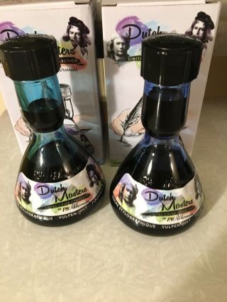 Akkerman Fountain Pen Ink Dutch Masters - 2 Bottles - Great Colors