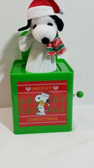 Snoopy Jack In The Box Plays Oh Christmas Tree 2919