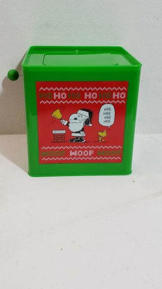 Snoopy Jack In The Box Plays Oh Christmas Tree 2919 3