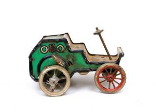 Vintage Lehmann Oho Tin Litho Wind - Up Toy Car