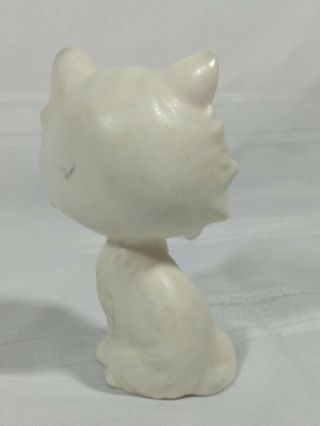 Vintage Lefton White Cat Figurine H6862 Big Sad Eyes 4” Adorable 1970s Kitty 2