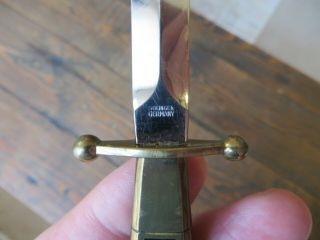 Vintage Solingen Dagger Letter Opener Germany Sword Fairbairn Sykes 3