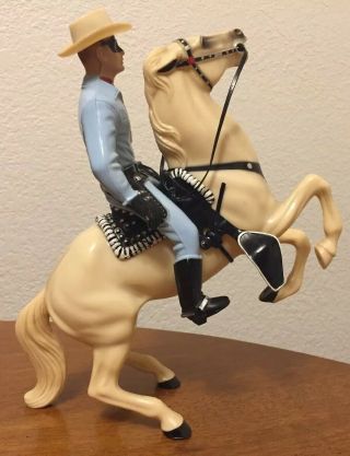 Hartland Lone Ranger Rearing Silver Cowboy Horse Accessories Plastic 1950’s Hat