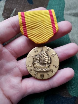 Post Wwii Us Marine Corps Usmc China Service Medal