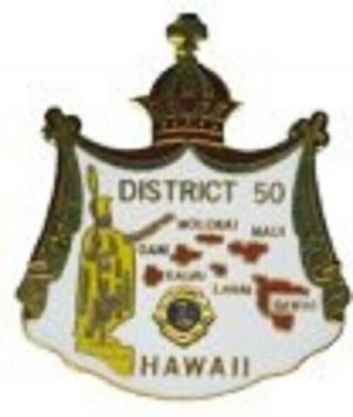 Lions Club Pins - Hawaii 1970 V No Date