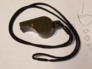 Wwii U.  S.  Army Mp Whistle 1944 Marked