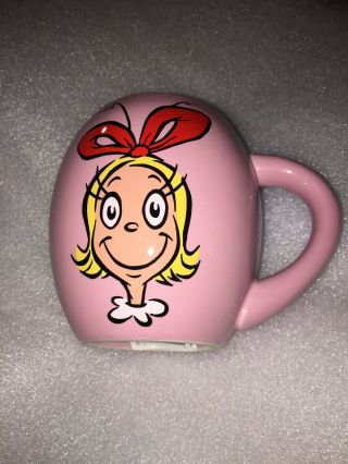 Dr Seuss Grinch Cindy Lou Who Whoville Christmas Oval Coffee Cup Mug Vandor