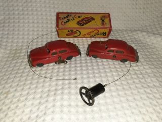 1945 - 1954 Occupied Japan - 2 Remote Control Cars - 1 Steering/key/partial Box -