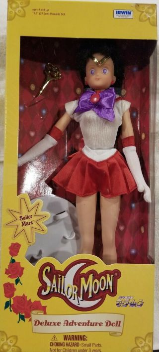 Sailor Moon Mars Irwin (2000) Adventure Doll Toy Figure 11.  5 " Posable -