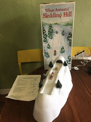 Department 56 Animated Village Sledding Hill Complete