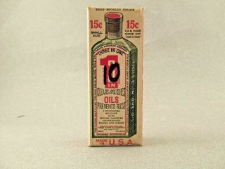 Vintage Three In One Oil Bottle - 1 Ounce—box Never Opened —intact.