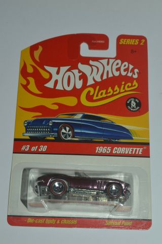 2005 Hot Wheels Classics Series 2 1965 Corvette Purple Redlines Mic 1:64