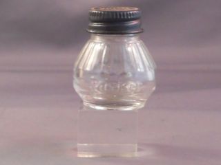 Parker Quink Glass Sample Bottle Of Ink - - Screw Off Cap