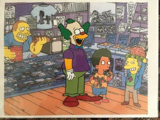 The Simpsons Animation Cel 8 " X 10 " - Krusty The Clown