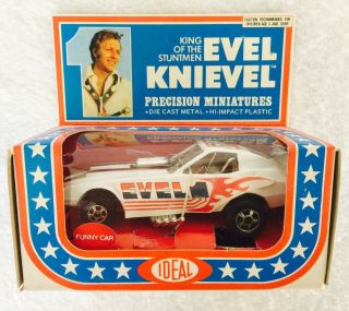 Vintage 1976 Ideal Evel Knievel Die Cast Funny Car No.  4306 - 7
