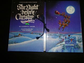 Vintage Pop Up Book The Night Before Christmas Hallmark 1988 Clement C.  Moore