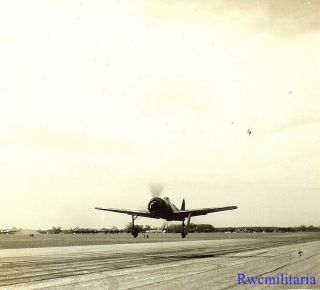 Org.  Photo: Captured Luftwaffe Fw.  190 Fighter Plane Undegoing Raf Trials