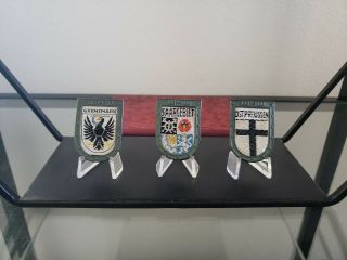 Ww2 German Badges - Set Of 3 - Ostpreussen,  Saargebiet,  Grenzmark - 100.