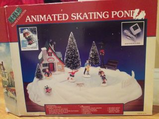 Lemax Christmas Village House Accessories - Animated Skating Pond 54106