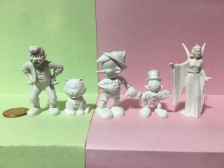 Marx White Plastic Figures Disney Pinocchio Characters Television Playhouse Set