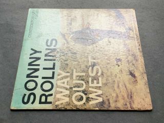 SONNY ROLLINS Way Out West CONTEMPORARY LP C350 DG Mono Orig 2