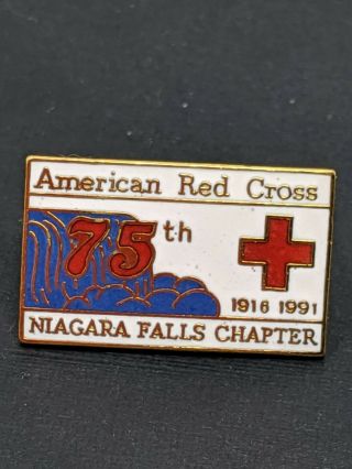 Vintage American Red Cross Pin Niagra Falls Chapter 75th